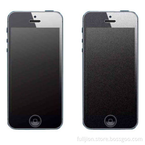 Anti-glare matte screen protector for iPhone 5, strong adsorption, bubbles free